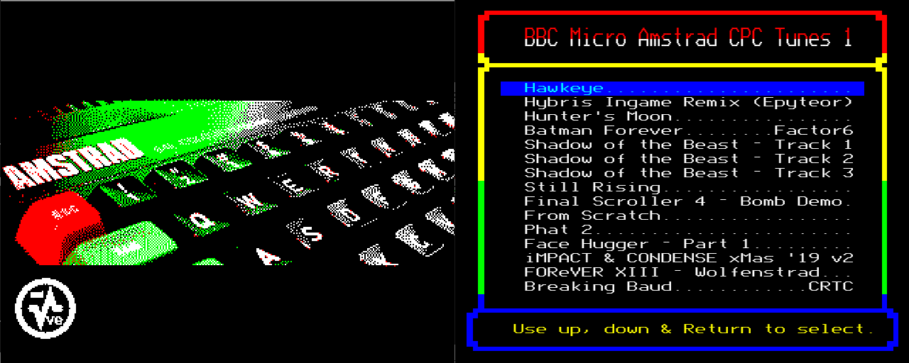 BBC Micro Amstrad CPC Tunes 1